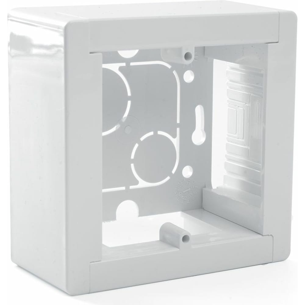 Монтажная коробка для открытой установки STEKKER корзина для хранения 21 л 29 5х29 5х27 5 см квадратная пластик белое облако keeplex rattan kl130410048