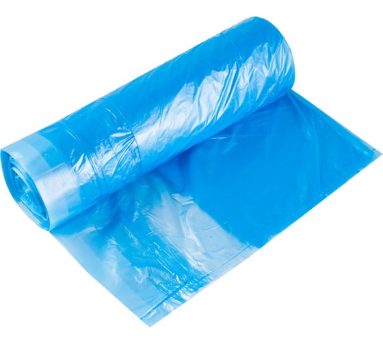 Изображение товара Мешки для мусора с ушками 20 шт, 30 л, 12 мкм, синие РемоКолор 61-1-034
