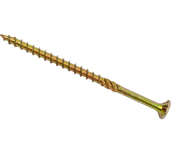 Изображение товара Саморез по дереву HIMTEX Проф. желтый, потайной, Torx 20, 4х70 мм, 200 шт. 04070Fh