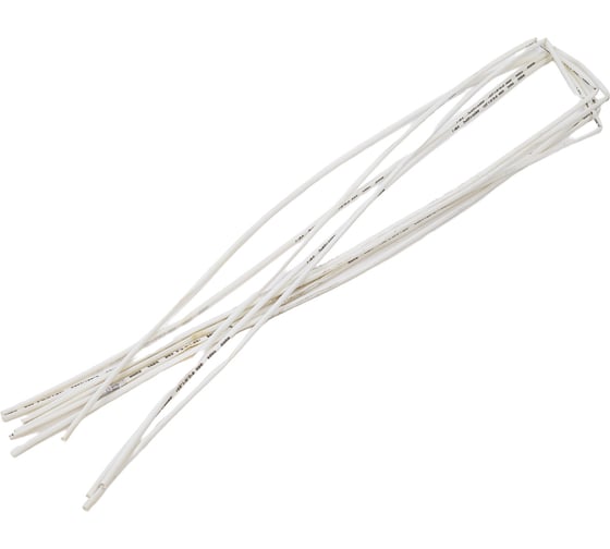 Изображение товара Термоусадочная трубка Nord-Yada 2,5 мм/1,25 мм длина 1м белая 5 шт 907958