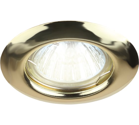 Изображение товара Встраиваемый светильник Smartbuy под лампу, MR16, золото, выпуклый SBL-08GD-MR16