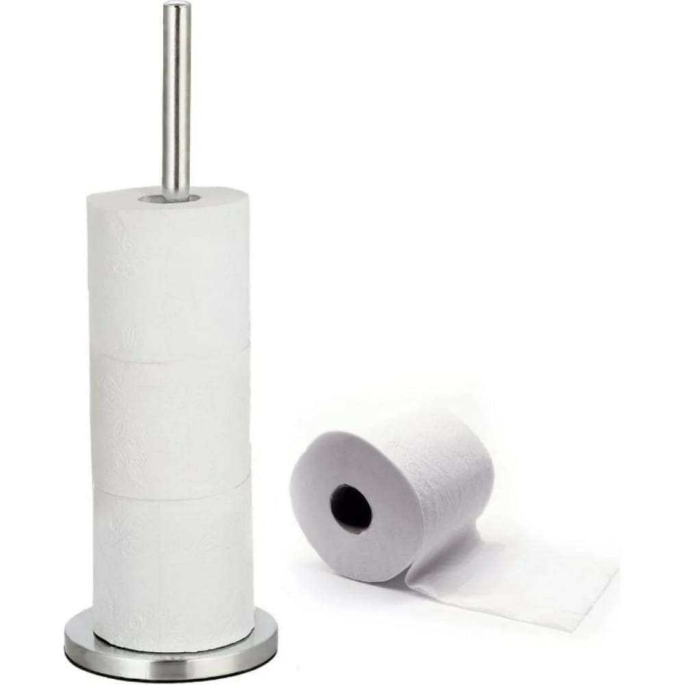 Напольный держатель рулонов туалетной бумаги Tatkraft напольный держатель для туалетной бумаги и журналов аквалиния