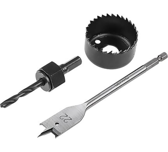 Изображение товара Набор для установки врезных замков 22/48 мм, 3 предмета Gepard GP2422-48