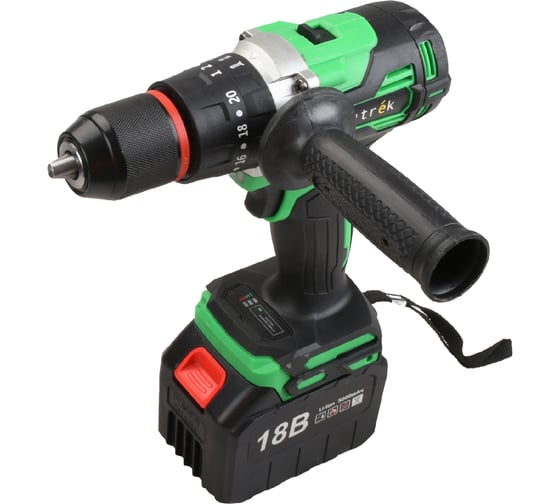 Изображение товара Аккумуляторная ударная дрель-шуруповерт Zitrek Green Impact 18V (18В, Li-ion 2x5.0Ач) 063-4046