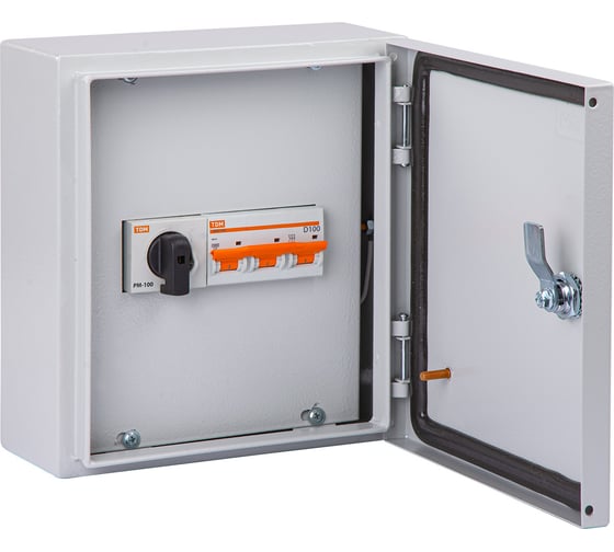 Изображение товара Ящик с рубильником TDM ELECTRIC ЯРП-100А модульный IP54 РМ-100 + ВА 47-100 SQ1602-0016