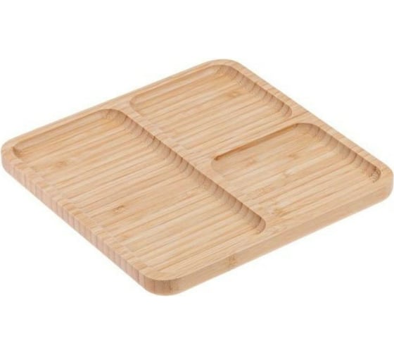 Изображение товара Бамбуковая менажница PERFECTO LINEA Bamboo 22x22 см 38-222200