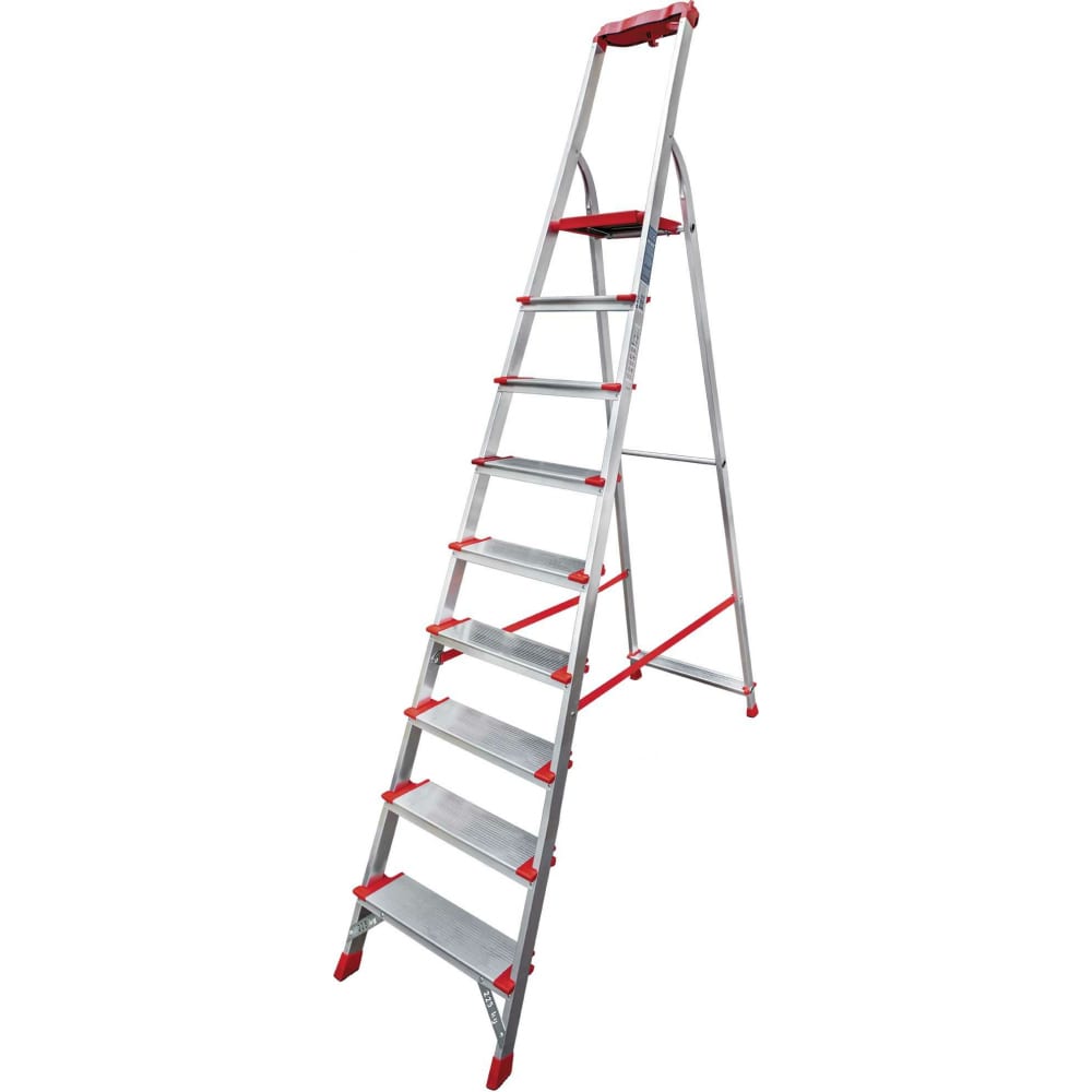 Профессиональная стремянка Новая Высота лестница новая высота алюминиевая двухсекционная 2х6 ступеней