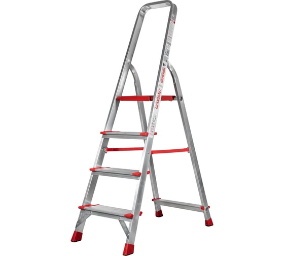 Изображение товара Профессиональная стремянка Новая Высота NV3117, 1x4 ступени 130 мм, Max нагр. 225 кг, 2К башмаки, 3117104