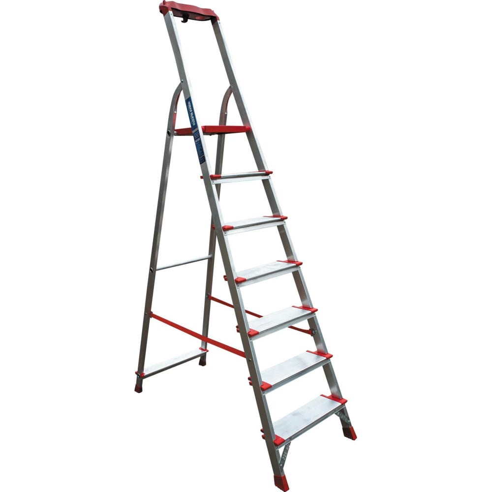 Профессиональная стремянка Новая Высота лестница новая высота алюминиевая двухсекционная 2х6 ступеней