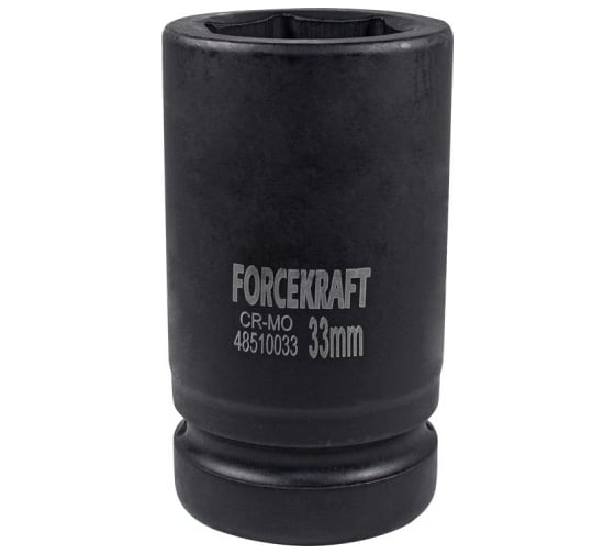 Изображение товара Головка ударная глубокая 1", 33мм, 6гр. Forcekraft FK-48510033(51132)