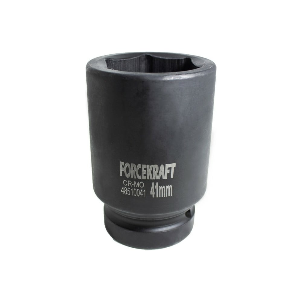 Изображение товара Головка ударная глубокая Forcekraft 41мм (6гр.), 1" FK-48510041(50989) Изображение товара Головка ударная глубокая Forcekraft 41мм (6гр.), 1" FK-48510041(50989)
