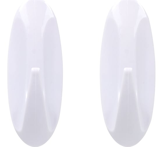 Изображение товара Набор крючков на клеевой основе MARMITON 2 шт., белые 17616