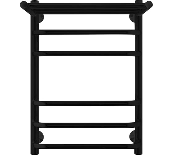 Изображение товара Полотенцесушитель INDIGO Brace с полкой (в.р.1/2") 60/40 (к-1, черный муар) LBCW60-40PBR