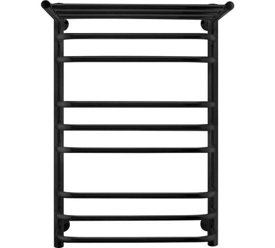 Изображение товара Полотенцесушитель INDIGO Brace с полкой (в.р.1/2") 80/50 (к-1, черный муар) LBCW80-50PBR