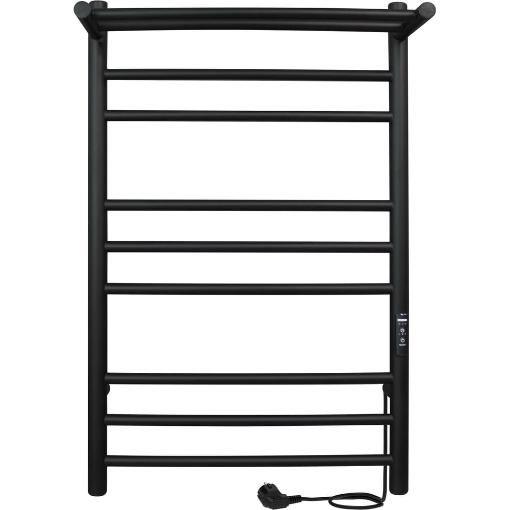 Изображение товара Электрический полотенцесушитель INDIGO Line Trinity 80/40 с полкой черный муар