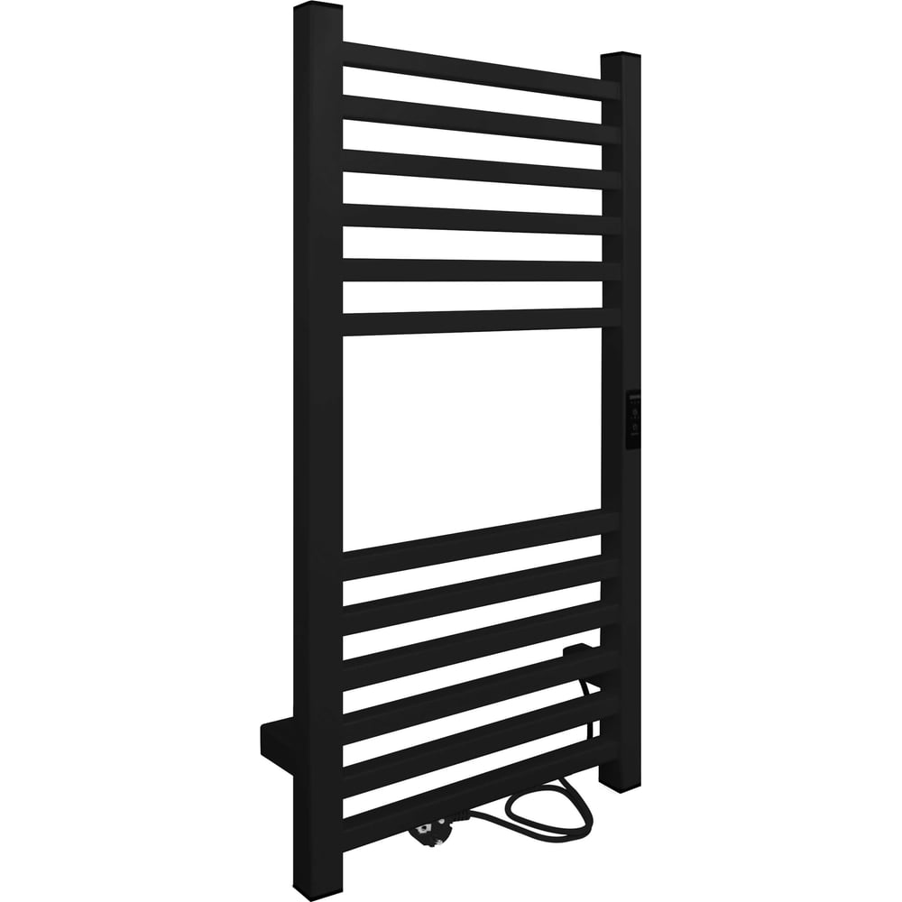 Изображение товара Электрический полотенцесушитель INDIGO Attic 80/40 нержавеющая сталь цвет черный муар