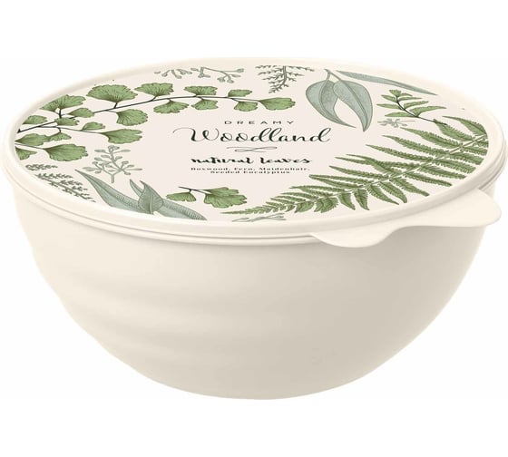 Изображение товара Миска Phibo WAVE с крышкой с декором 0,85 л бежевый 43324530752