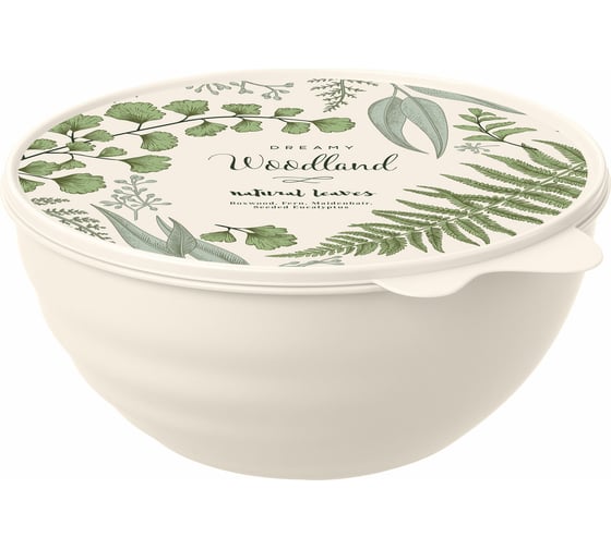 Изображение товара Миска Phibo WAVE с крышкой с декором 3,7 л бежевый 43321780752