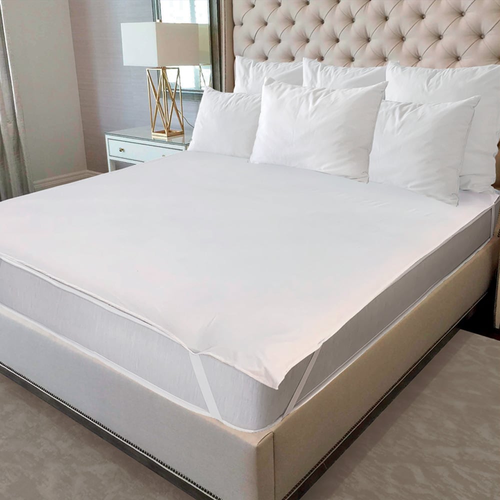 Изображение товара Наматрасник ТЕКСТИЛЬ AQUASTOP 90x200 см влагозащита полутороспальный белый