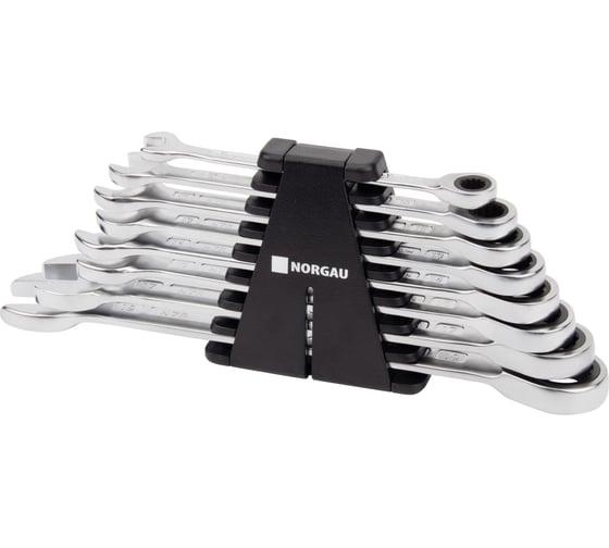 Изображение товара Набор комбинированных ключей с трещоткой NORGAU тип NWS7R-008 8 шт. 060240908