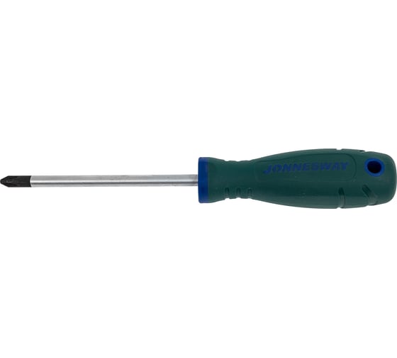 Изображение товара Стержневая отвертка Jonnesway D77P2100 крестовая ANTI-SLIP GRIP, PH2x100 мм 46372