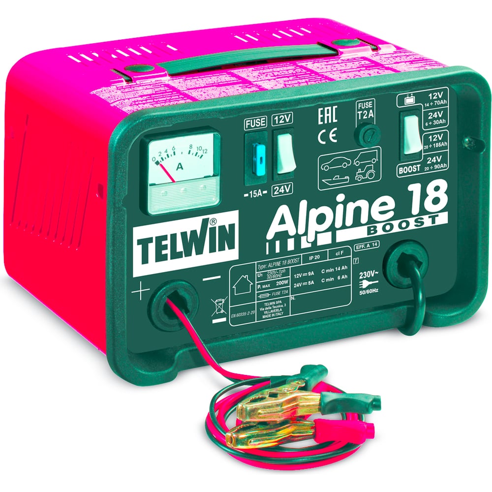 фото Зарядное устройство telwin alpine 18 boost 230v 807545