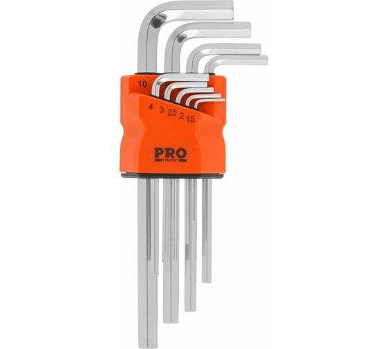 Изображение товара Набор шестигранных длинных ключей STARTUL 1,5-10 мм, 9 предметов PRO-89109