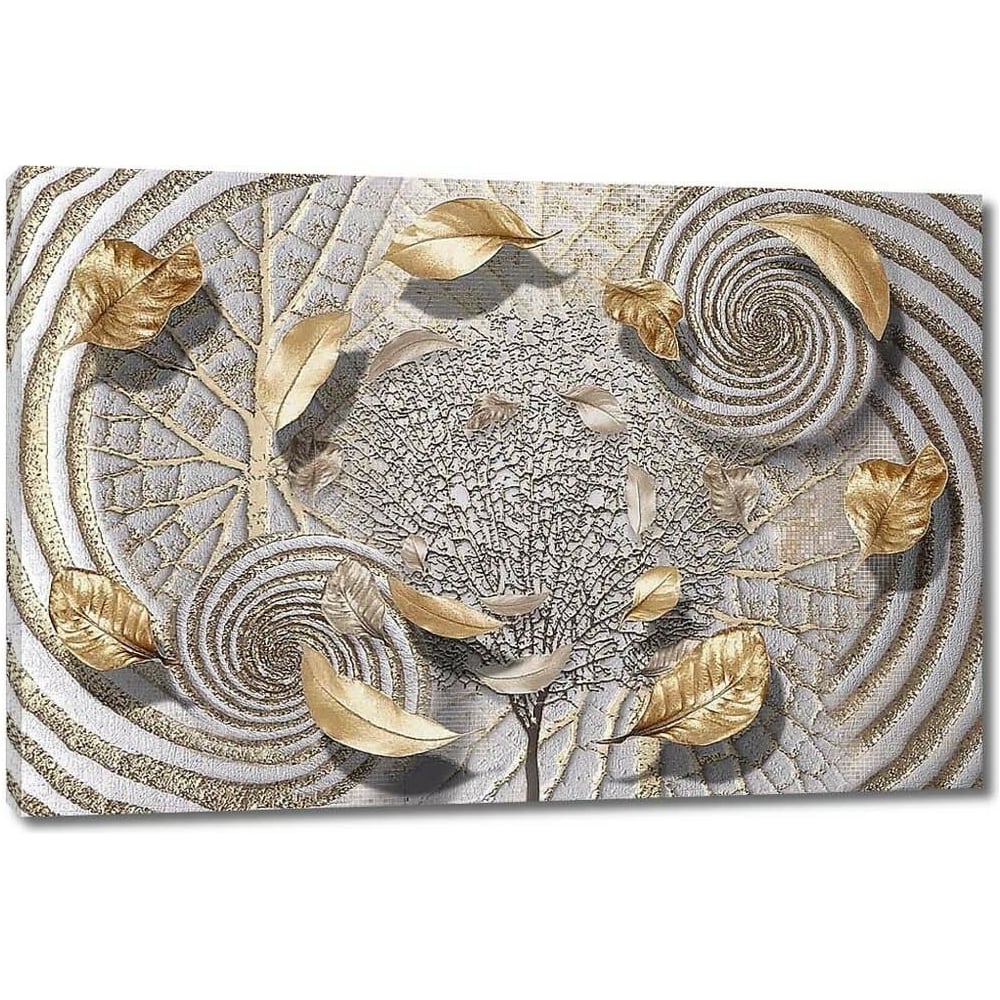 Изображение товара Картина Абстракция с летящими листьями 115x77 см ps97383-5