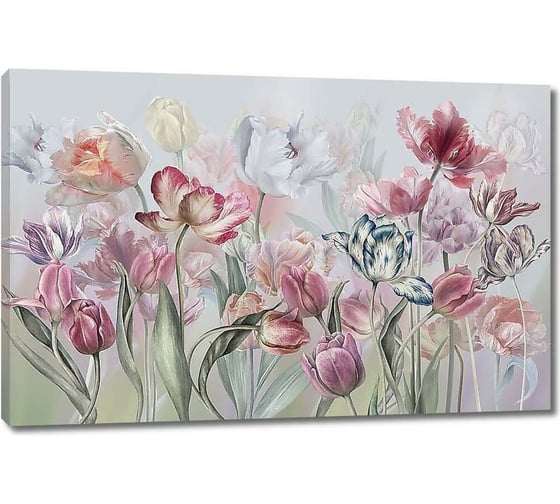 Изображение товара Картина ООО Первое ателье Акварель-тюльпаны 60x39 см ps97344-3