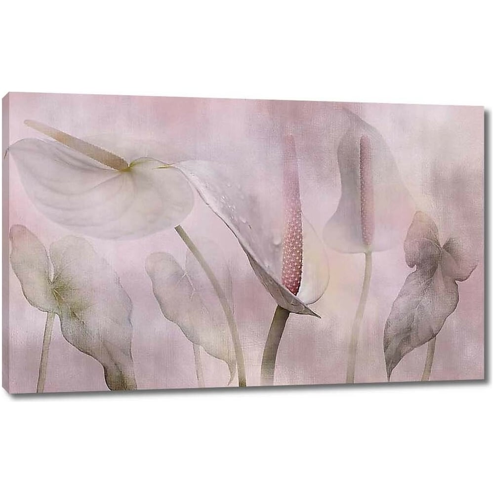 Изображение товара Картина на холсте ООО Первое ателье Каллы в розовом тумане 80x50 см