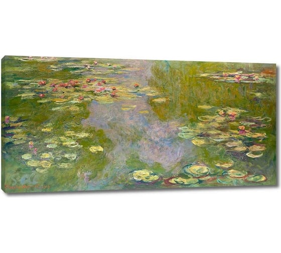 Изображение товара Картина-репродукция ООО Первое ателье Водяные лилии, 1919 год 60x30 см ps143206-3