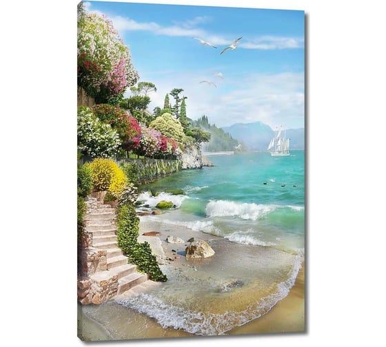 Изображение товара Картина ООО Первое ателье Лестница у пляжа 60x90 см ps78670-3