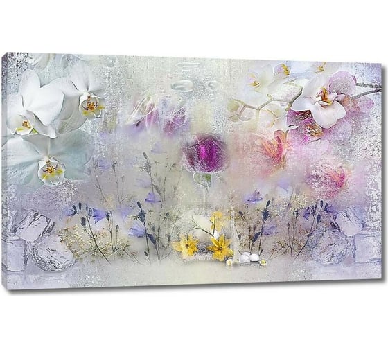 Изображение товара Картина ООО Первое ателье Замерзшие орхидеи 115x72 см ps97388-5
