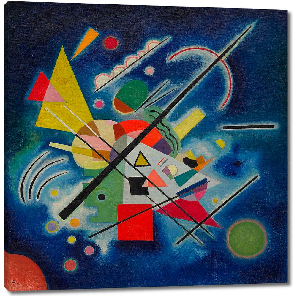 Изображение товара Картина-репродукция синяя на холсте 115x117 см для интерьера