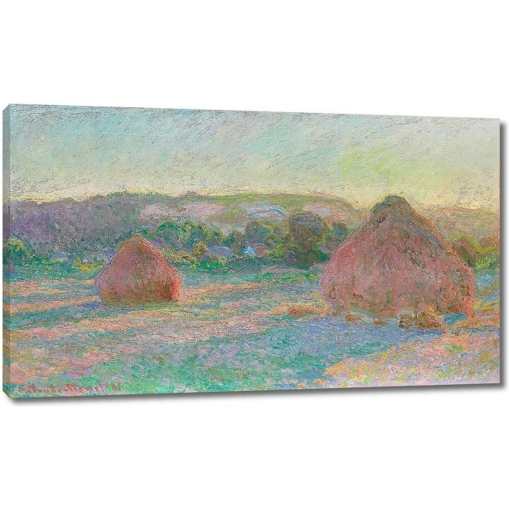 Изображение товара Картина-репродукция Стога пшеницы конец лета 80x47 см на холсте