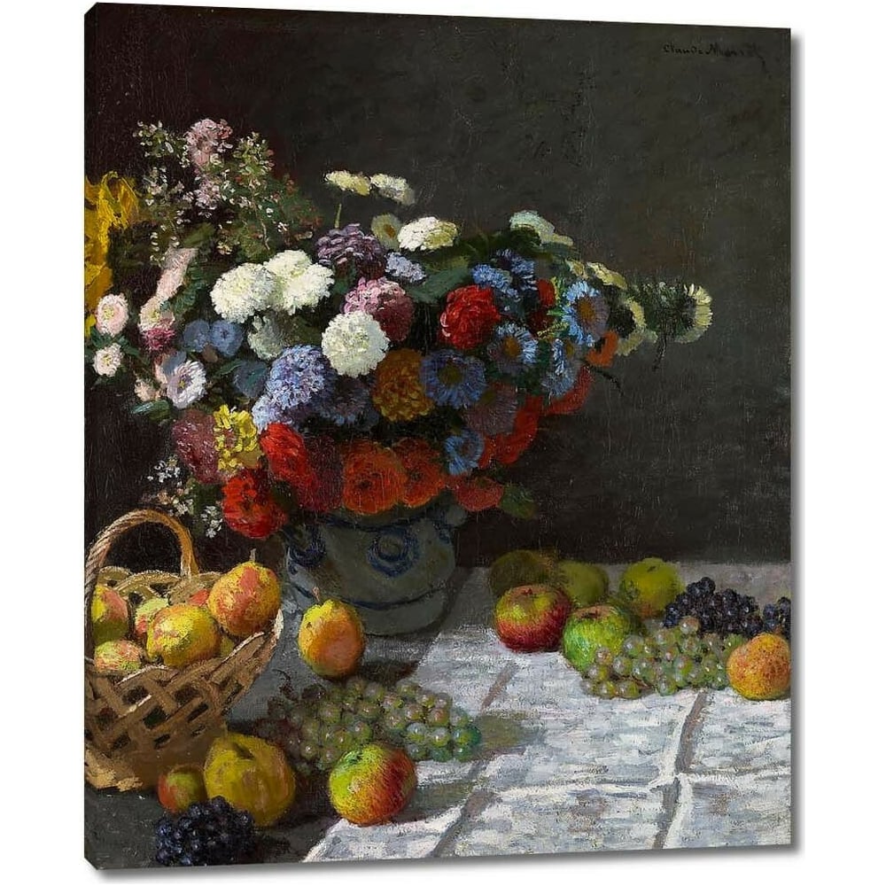 Изображение товара Картина-репродукция натюрморт 35x43 см на холсте с крепежом