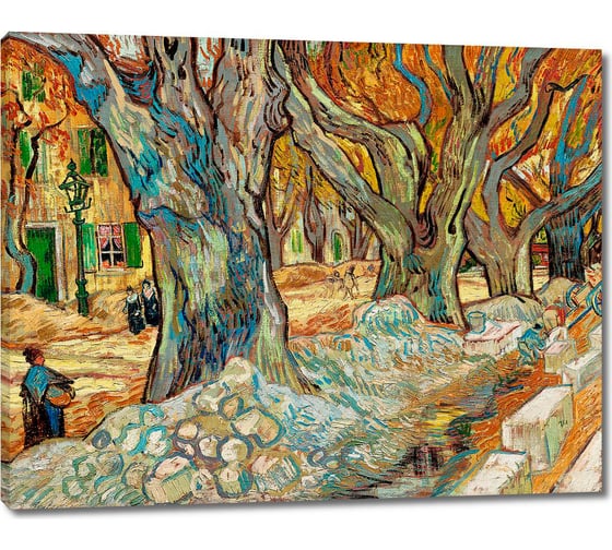 Изображение товара Картина-репродукция ООО Первое ателье Большие плоские деревья 80x63 см ps143118-4