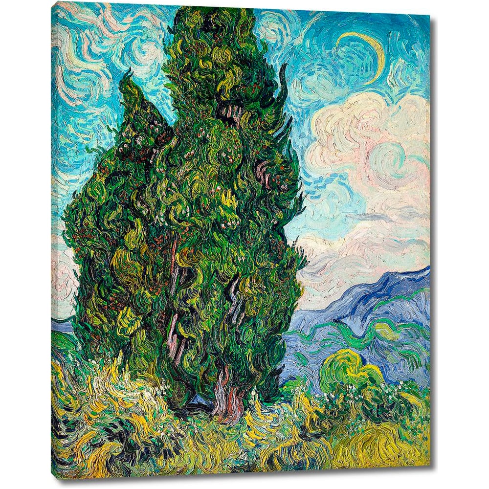 Изображение товара Картина-репродукция на холсте 35x44 см пейзаж устойчивость к мытью комплект крепеж