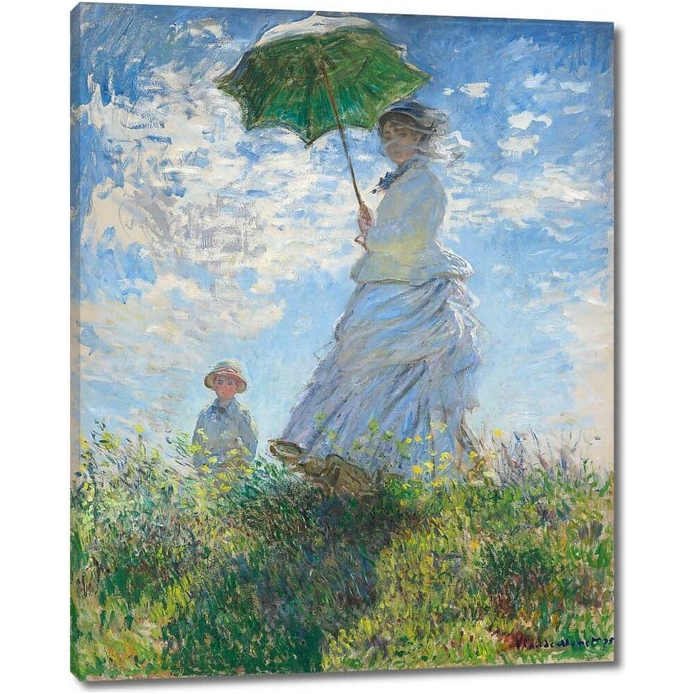 Изображение товара Картина-репродукция 'Женщина с зонтиком' 35x44 см