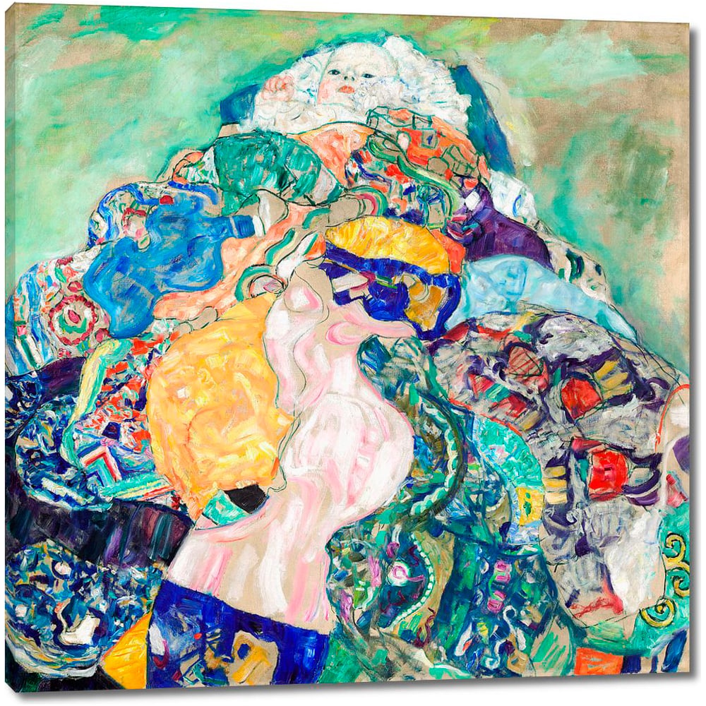 Изображение товара Картина-репродукция на холсте Младенец колыбель 79x81 см