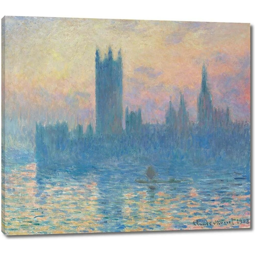 Изображение товара Картина-репродукция Здание парламента Закат 68x60 см художественное оформление интерьера