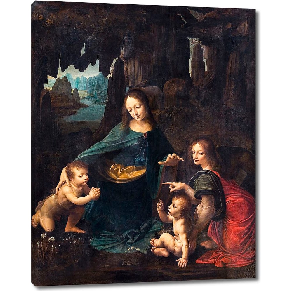 Изображение товара Картина-репродукция Мадонна в скалах 79x102 см на холсте