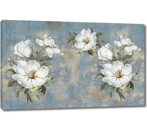 Изображение товара Картина ООО Первое ателье Бутоны на потертой стене 115x72 см ps135983-5