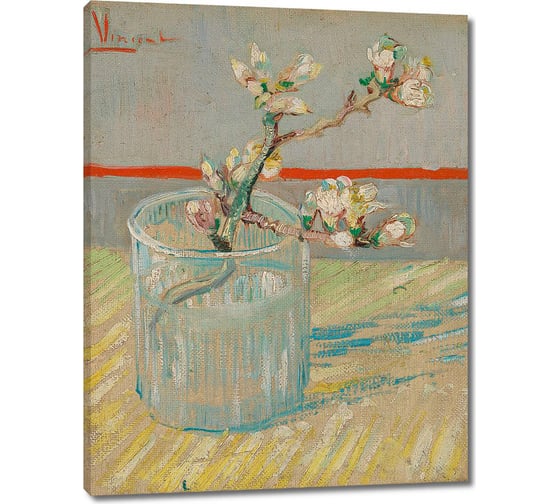 Изображение товара Картина-репродукция ООО Первое ателье Ветвь цветущего миндаля в стакане 47x60 см ps111264-2