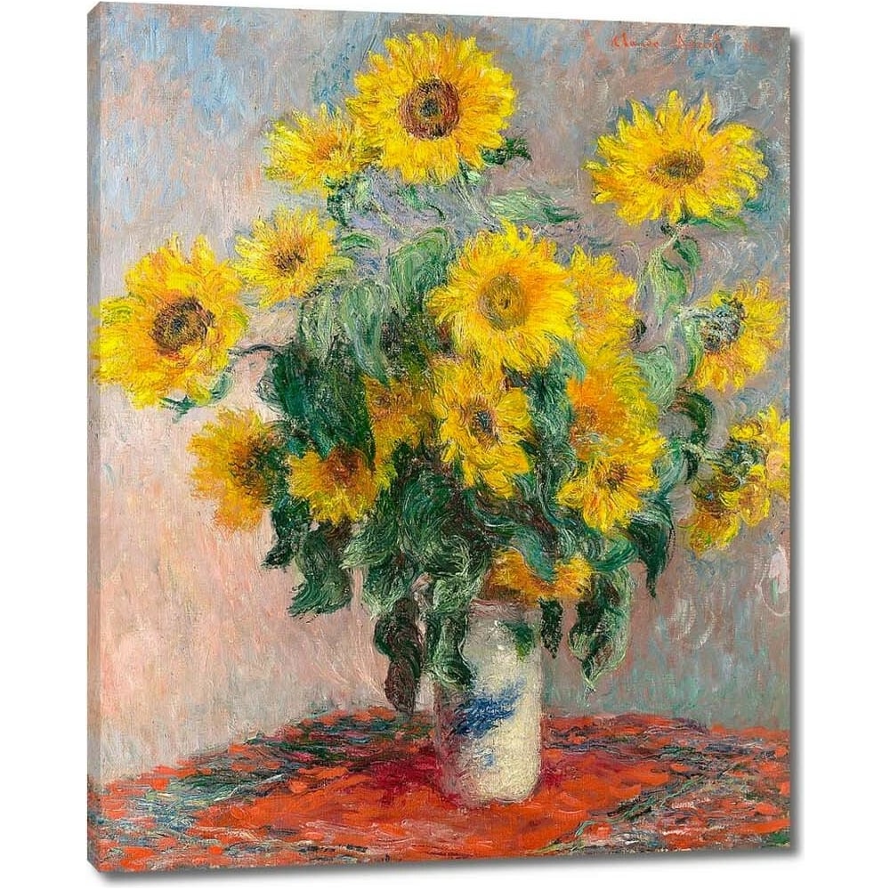 Изображение товара Картина-репродукция Подсолнухи на холсте 48x60 см для интерьера