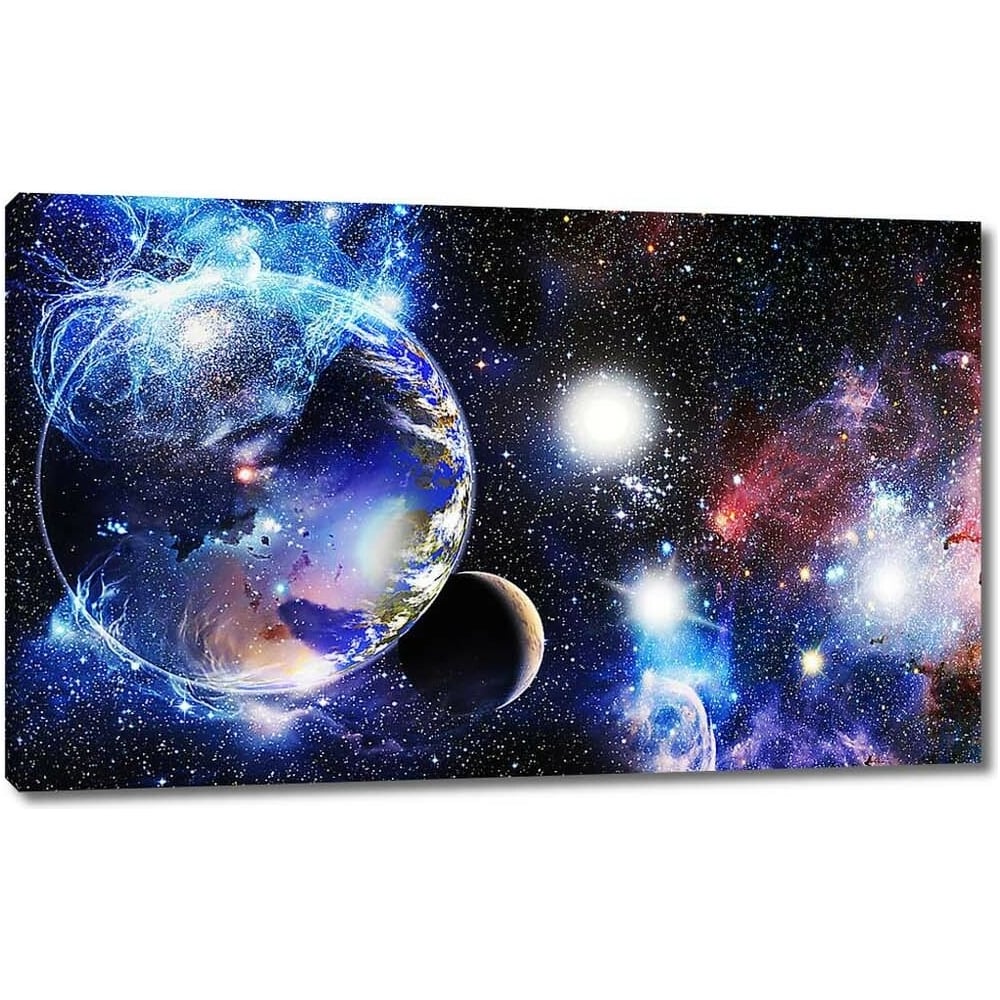 Изображение товара Картина на холсте Земля движется в пространстве 115x71 см Первое ателье ps94999-5