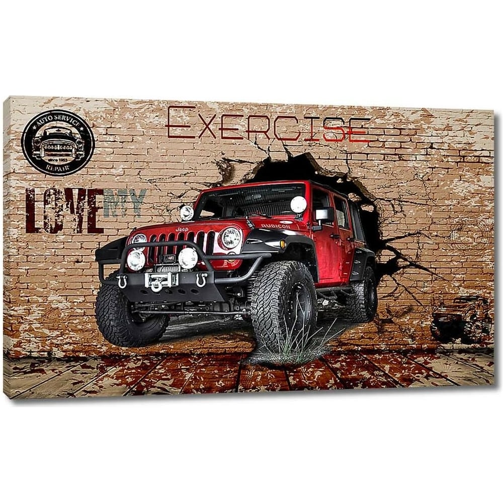Изображение товара Картина Люби свой джип 115x71 см от Первое ателье
