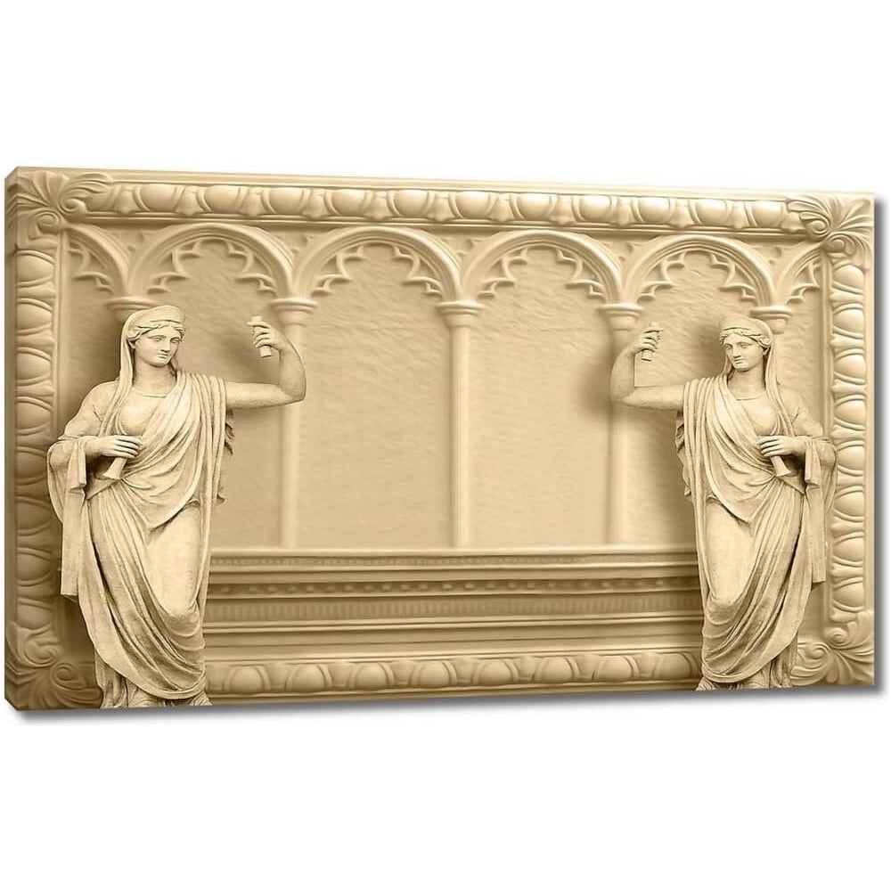 Изображение товара Картина на холсте с античными скульптурами 115x72 см ООО Первое ателье