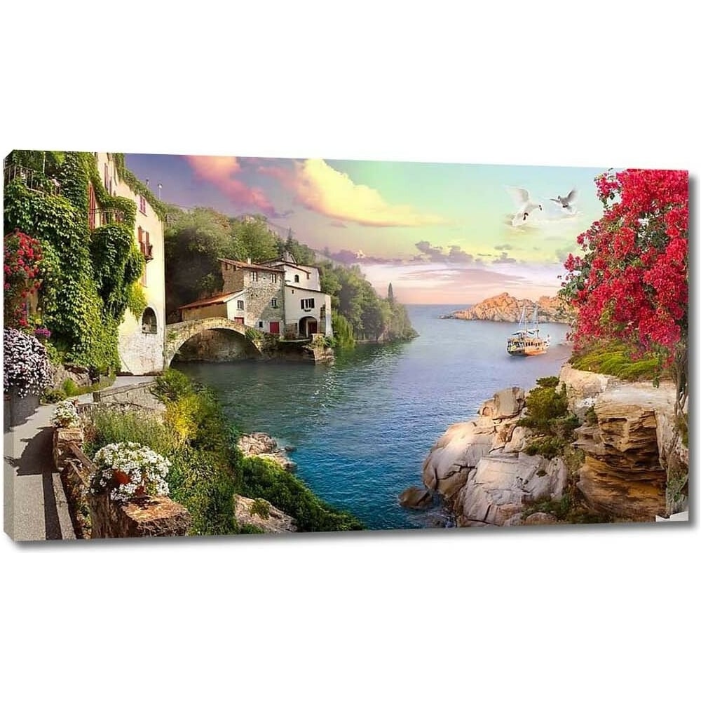 Изображение товара Картина на холсте море 104x60 см стиль реализм для интерьера