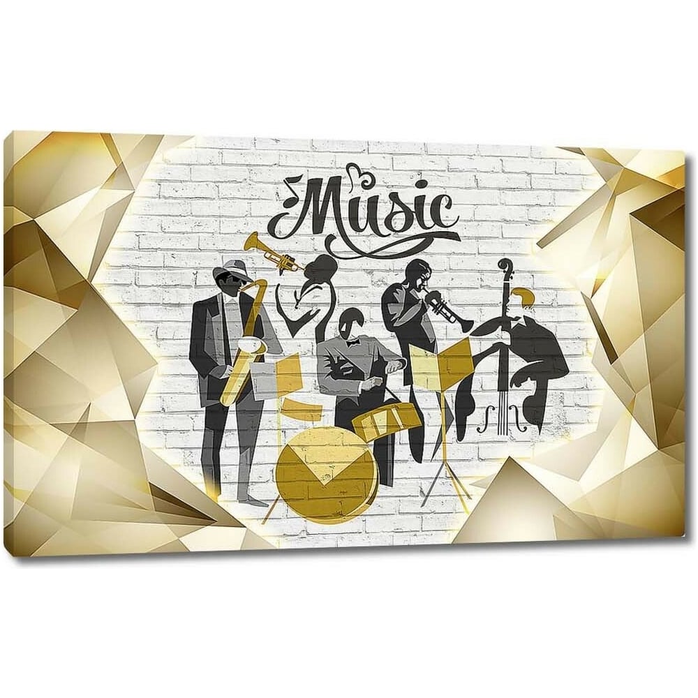 Изображение товара Картина на холсте 115x71 см музыкальный инструмент Первое ателье